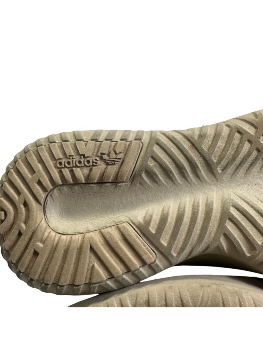 Adidas Tubular Beige/Gray Knit Running Shoes Size Mens 4.5 Ladies 6.5 Athletic - Picture 10 of 15